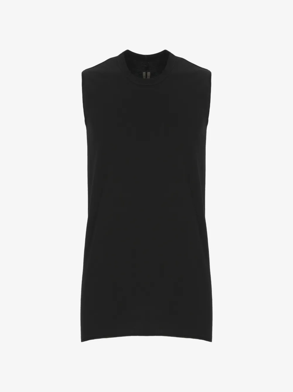 Rick Owens raw-cut sleeveless top | Black | Image 1