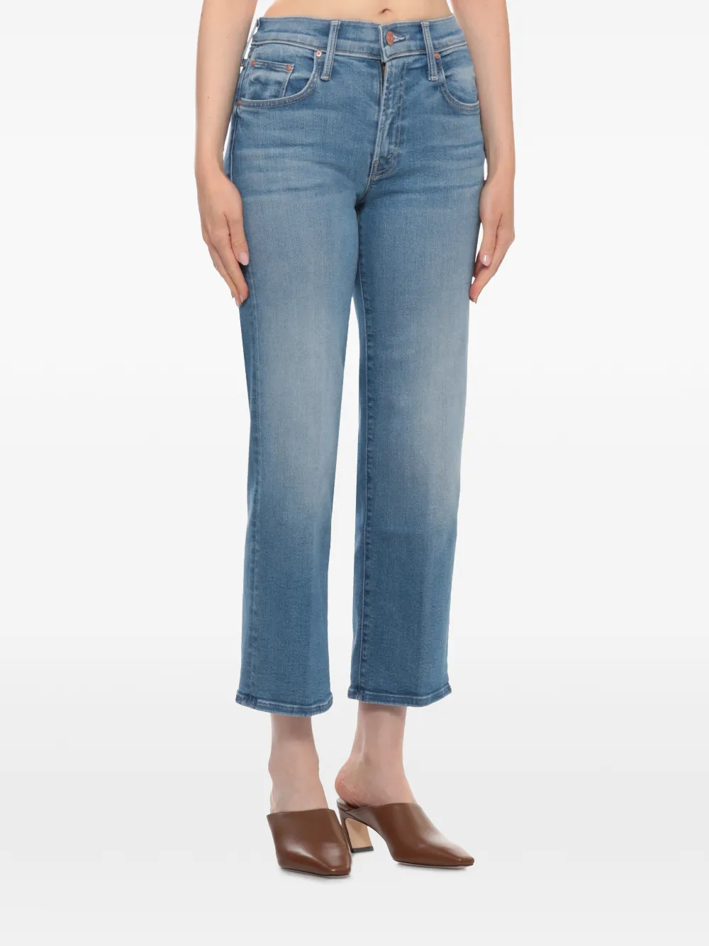 MOTHER The Mid Rise straight jeans Blauw