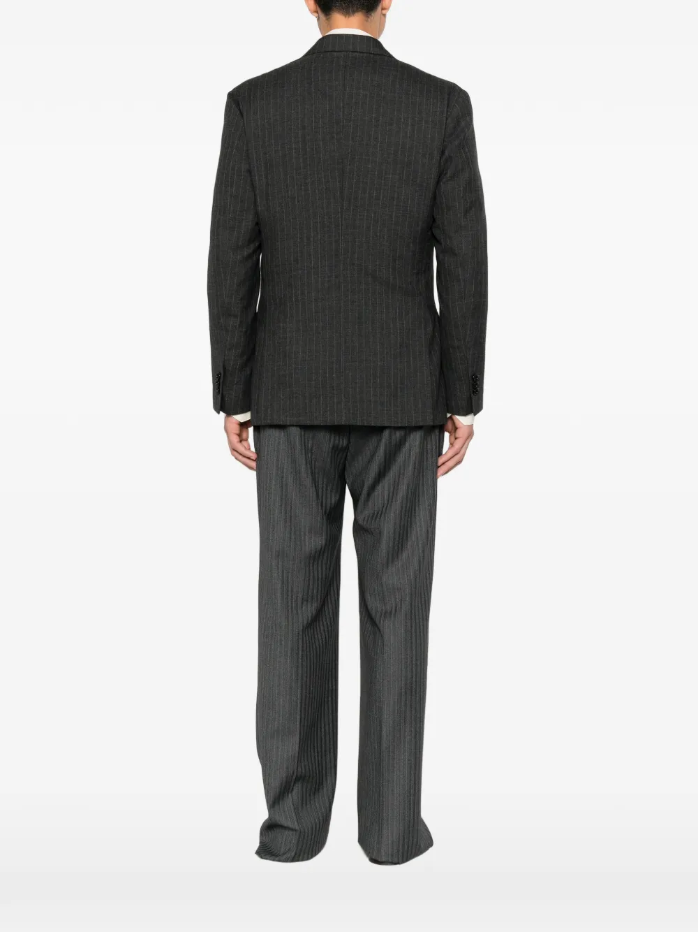 Lardini Blazer met krijtstreep Grijs