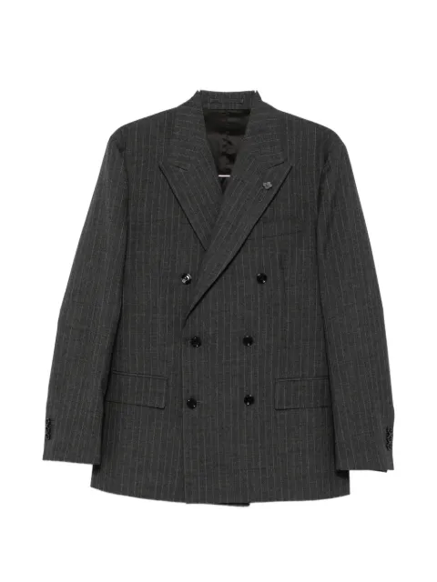 Lardini pinstripe-pattern double-breasted blazer
