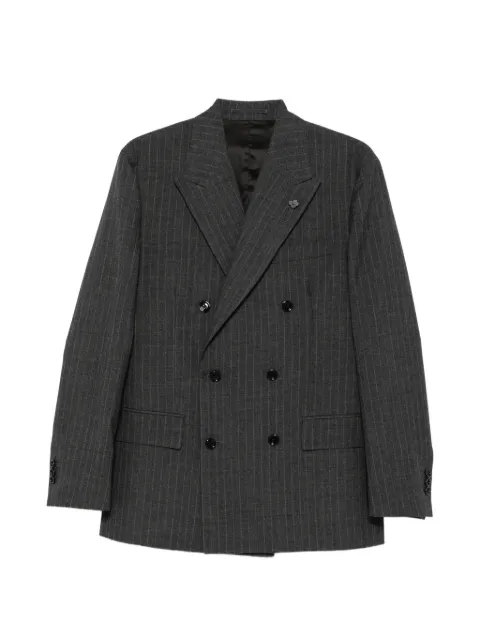 Lardini pinstripe-pattern double-breasted blazer