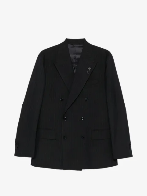 Lardini pinstripe double-breasted blazer