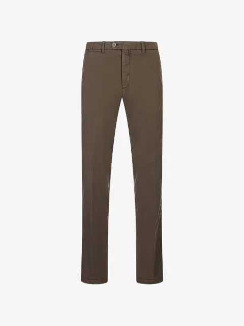 Kiton Calça reta com patch de logo