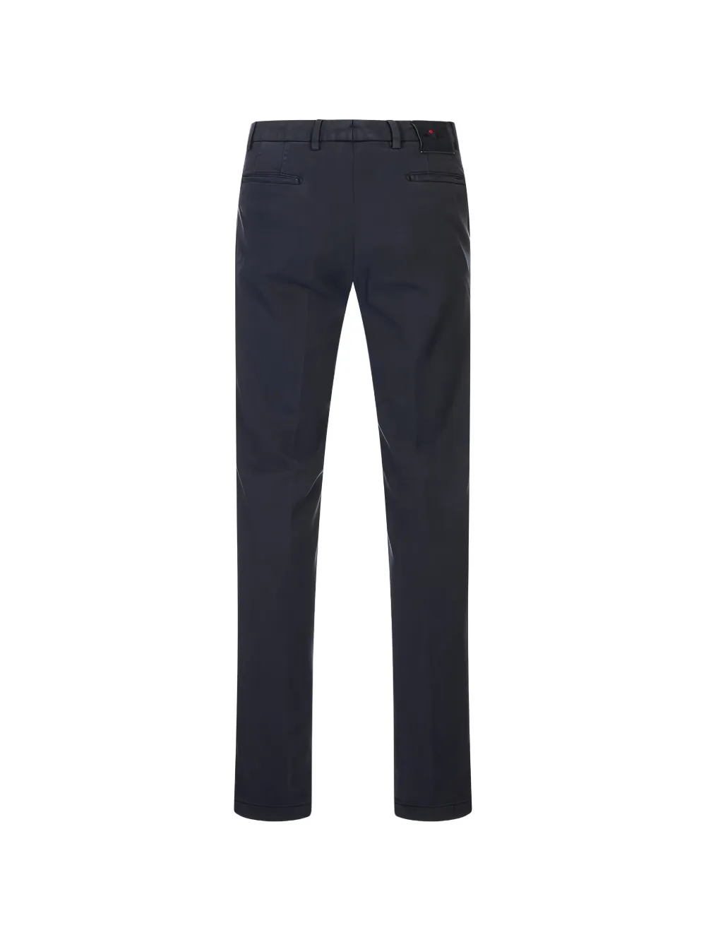 Kiton Broek met toelopende pijpen en logo-patch Blauw