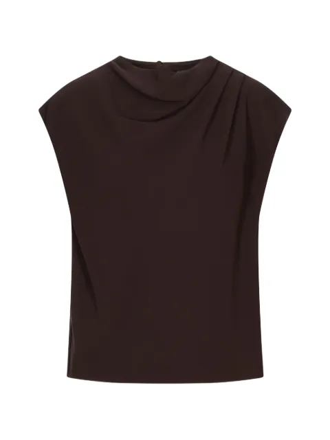 Agnona draped sleeveless blouse