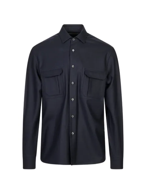 Corneliani flap-pocket shirt