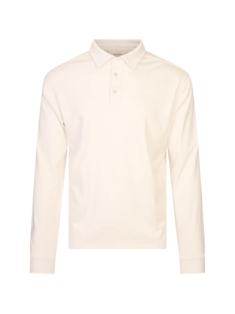 Agnona long-sleeve polo shirt - Bianco