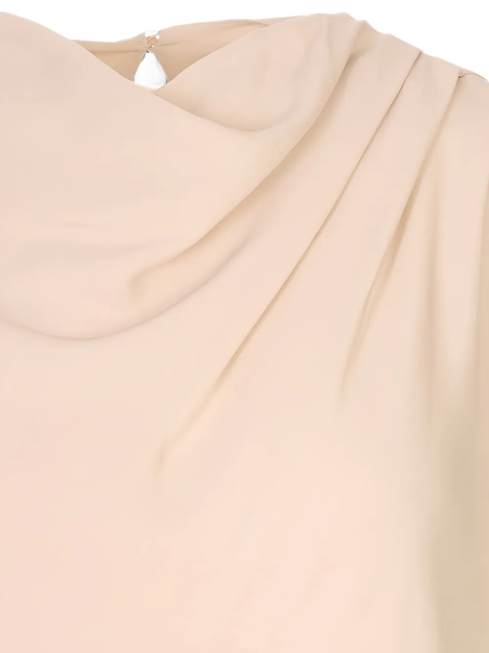 Agnona Gedrapeerde mouwloze top Beige
