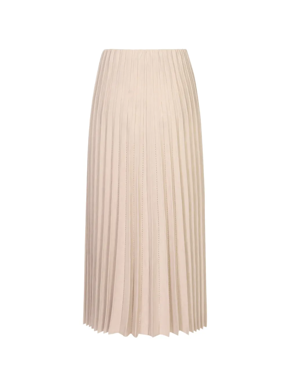 Agnona Gebreide midi-plooirok Beige