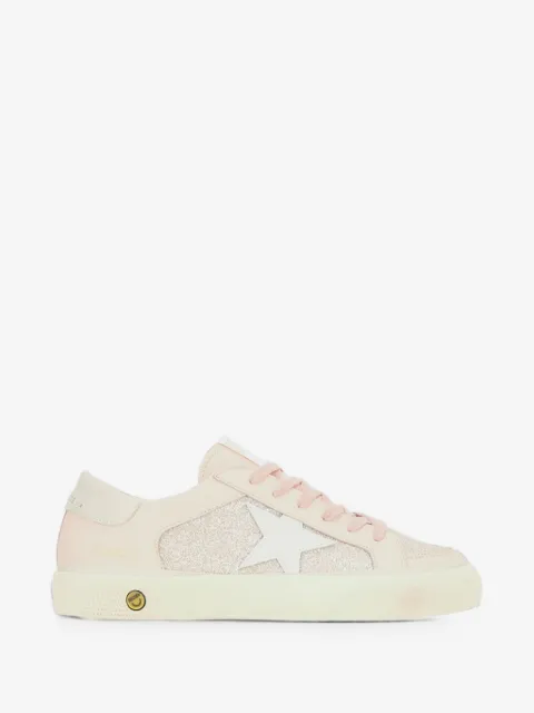 Golden Goose Kids May glitter-panel sneakers
