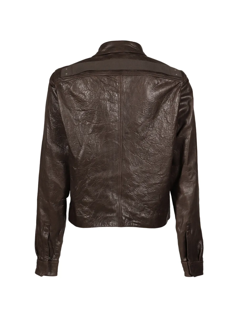 Rick Owens Alice jkt leren jack Bruin