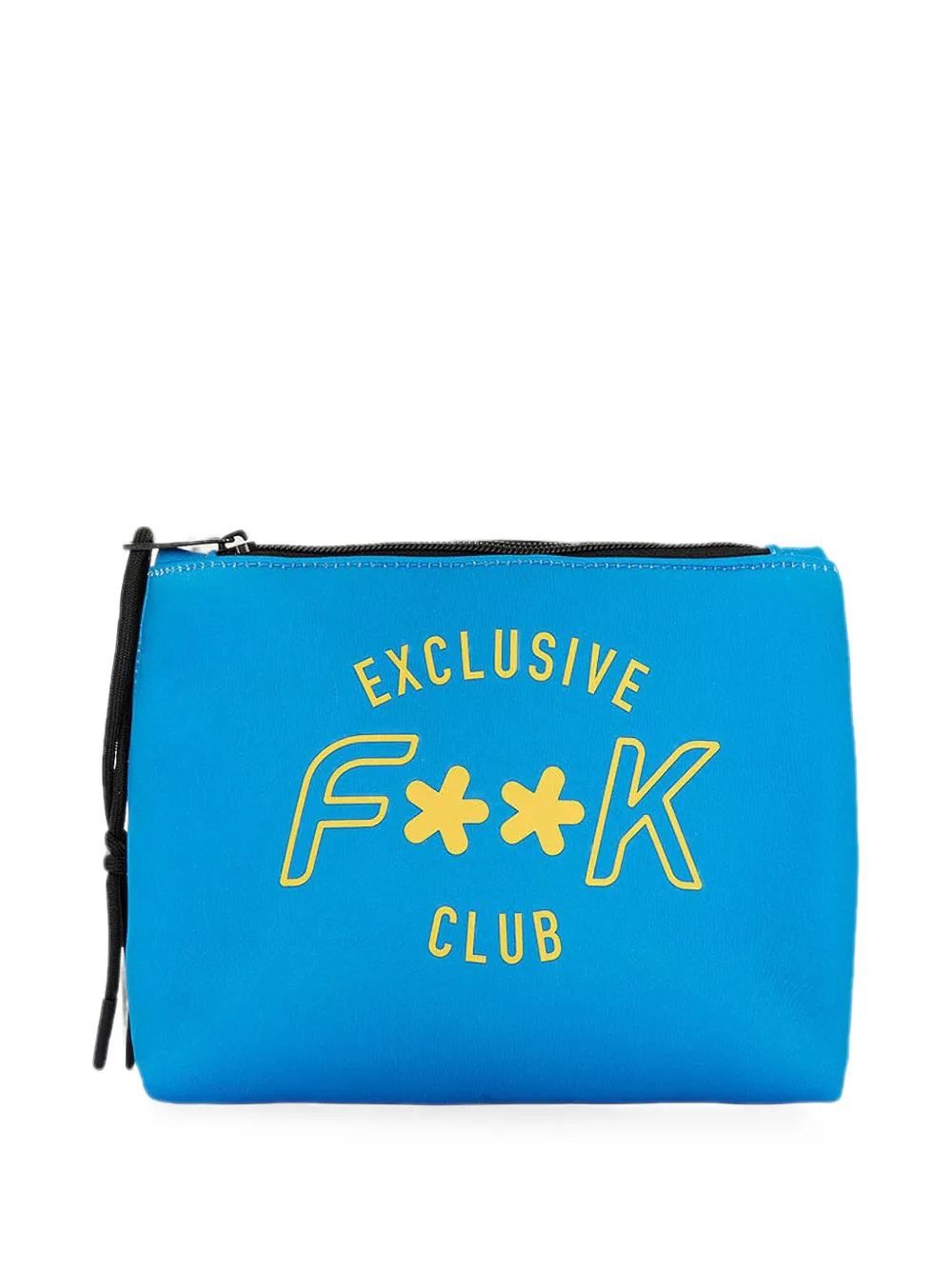 F**K kids pochette zippée à logo imprimé - Bleu
