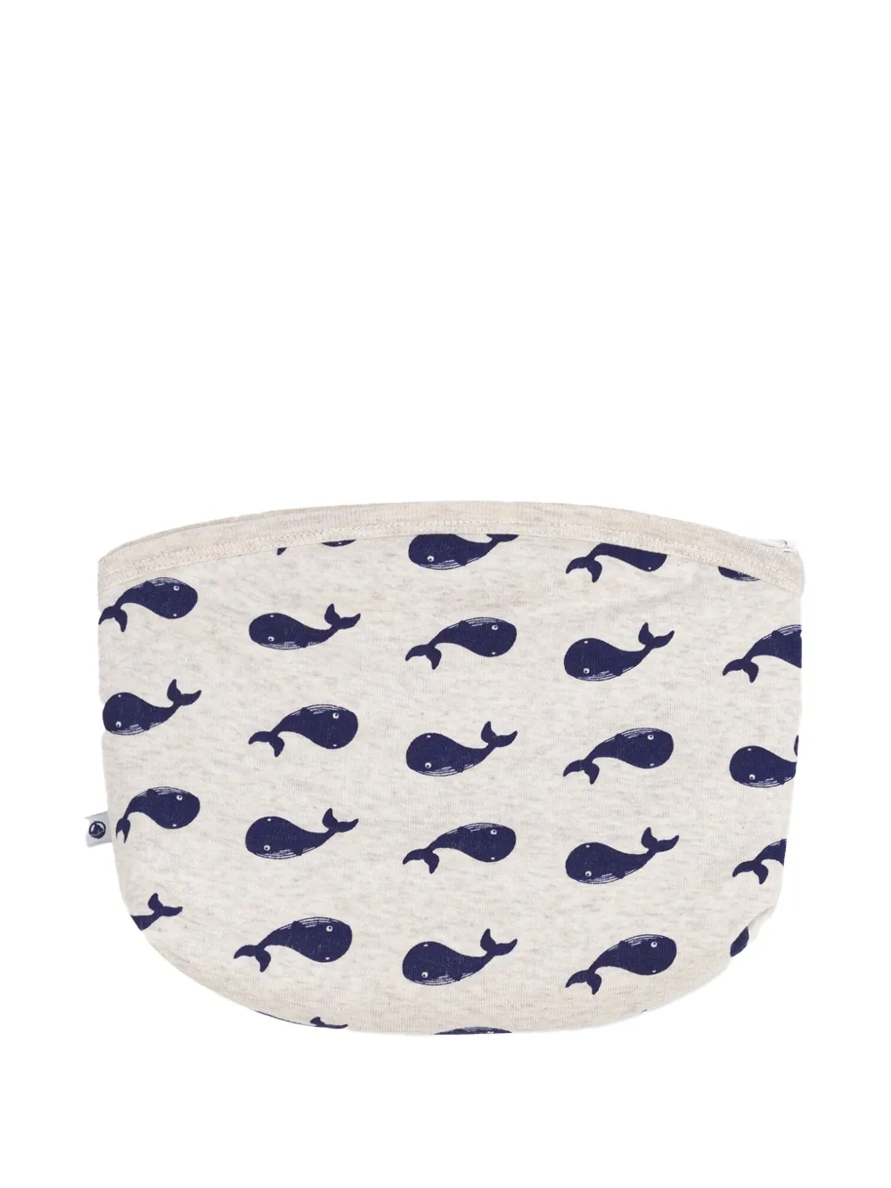 Petit Bateau Kulturbeutel mit Wal-Print - Nude