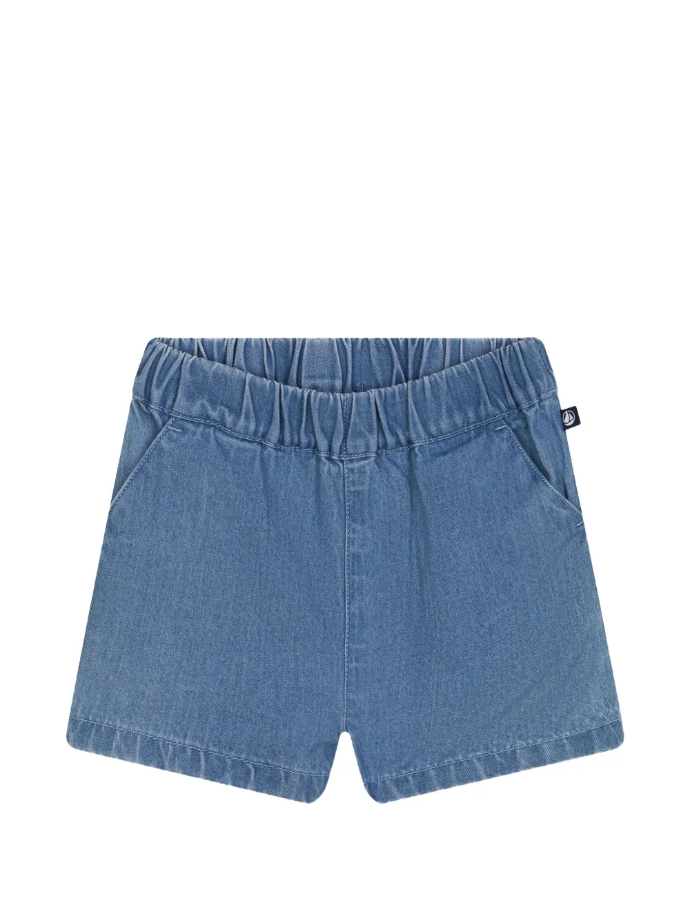 Petit Bateau elasticated-waist denim shorts - Blu