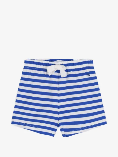 Petit Bateau bermudas con cordones y motivo de rayas