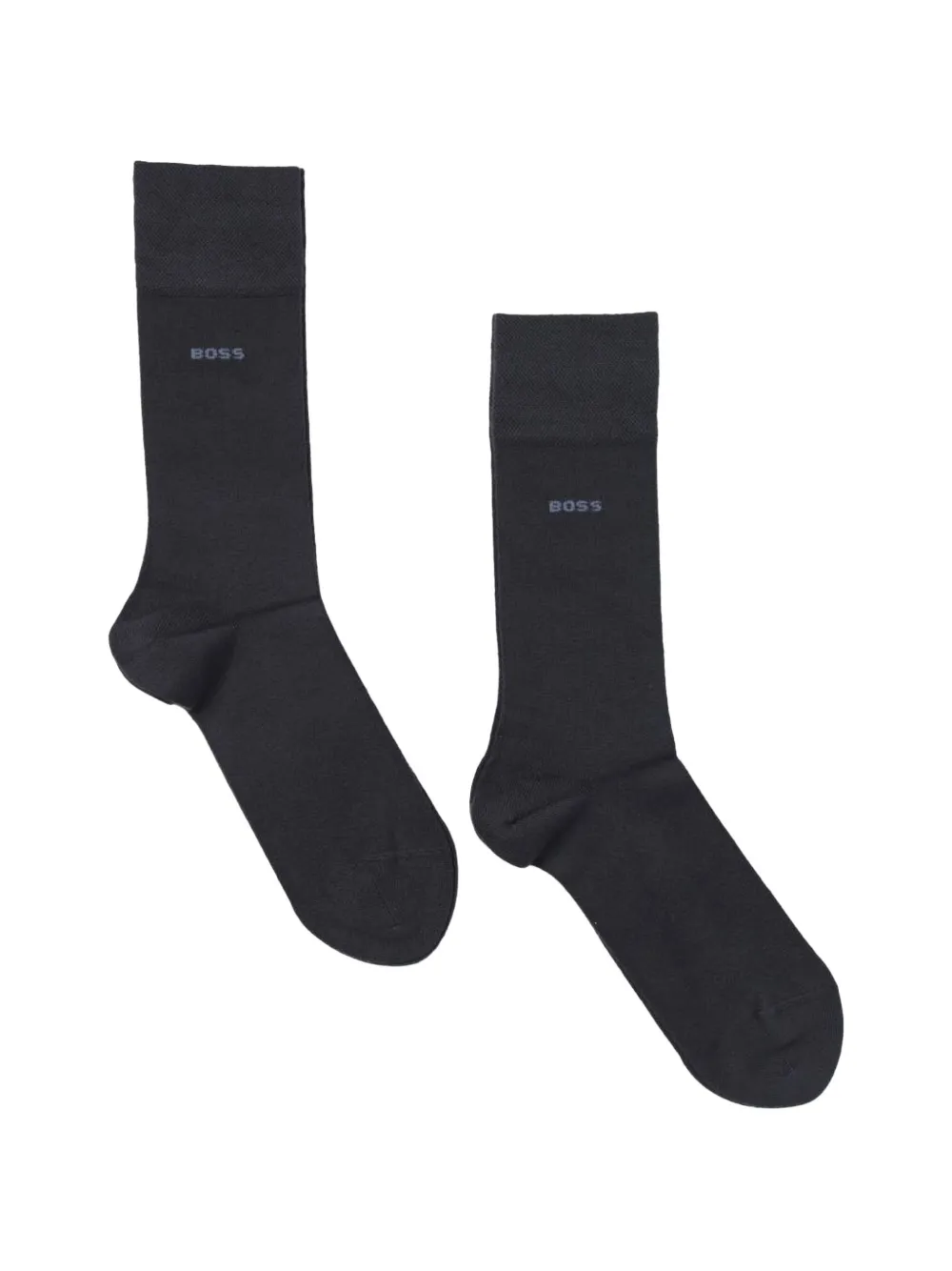 BOSS logo-print socks - Blu