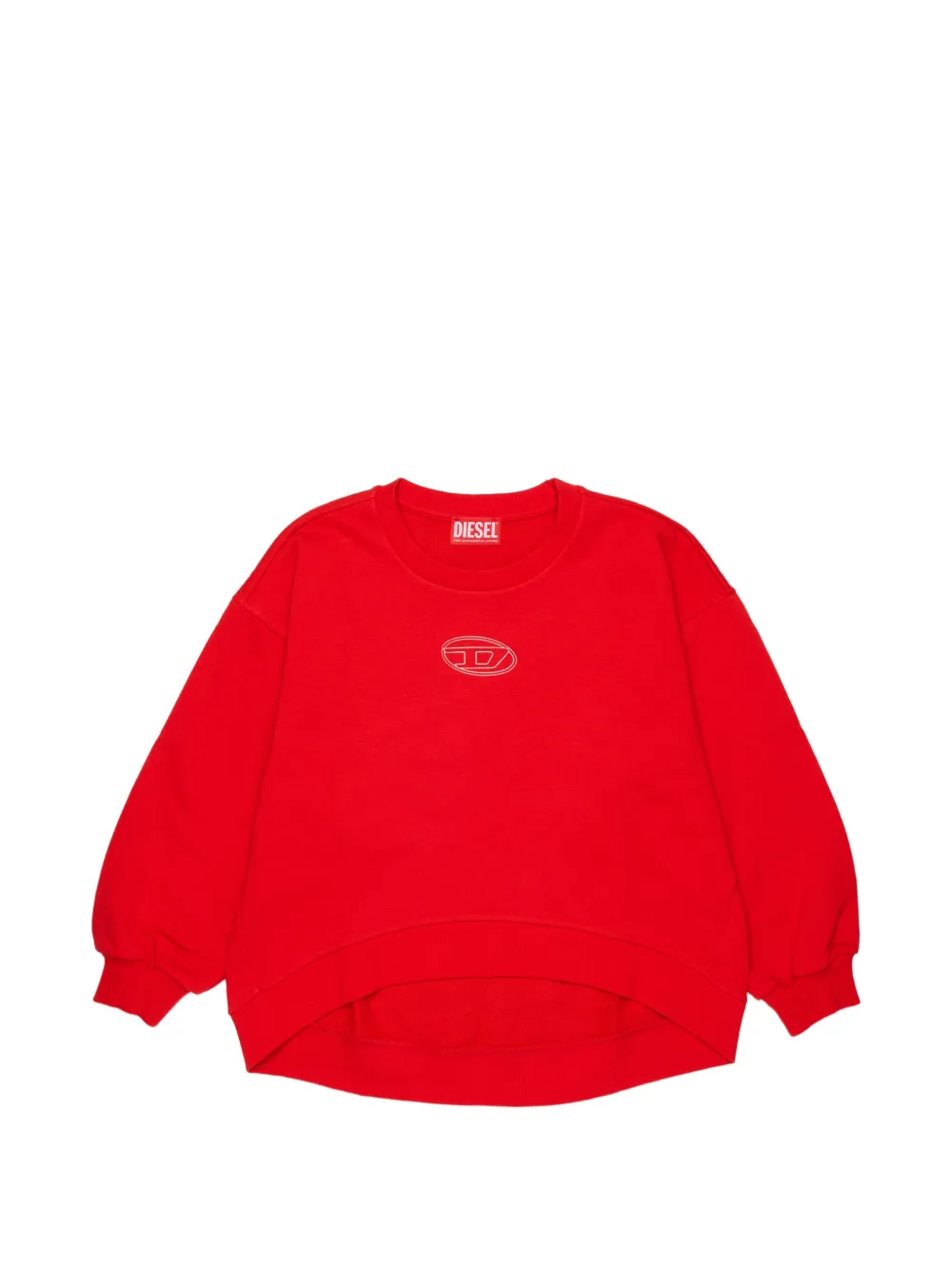 Diesel Kids Sweater met geborduurd logo Rood