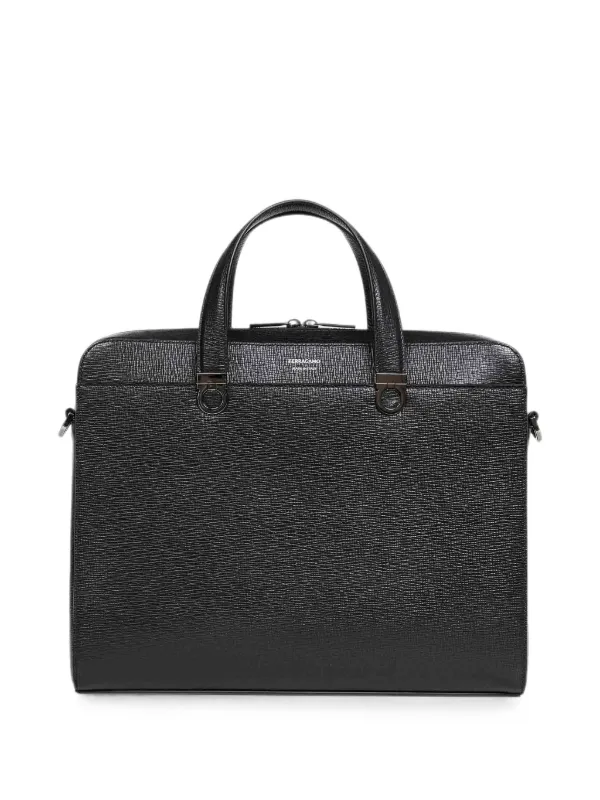 g*d様 Salvatore Ferragamo ガンチーニ ビジネスバッグ ブ Ferragamo ガンチーニ ビジネスバッグ | ブラック | FARFETCH JP