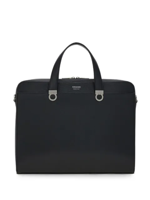 Ferragamo Gancini grained briefcase