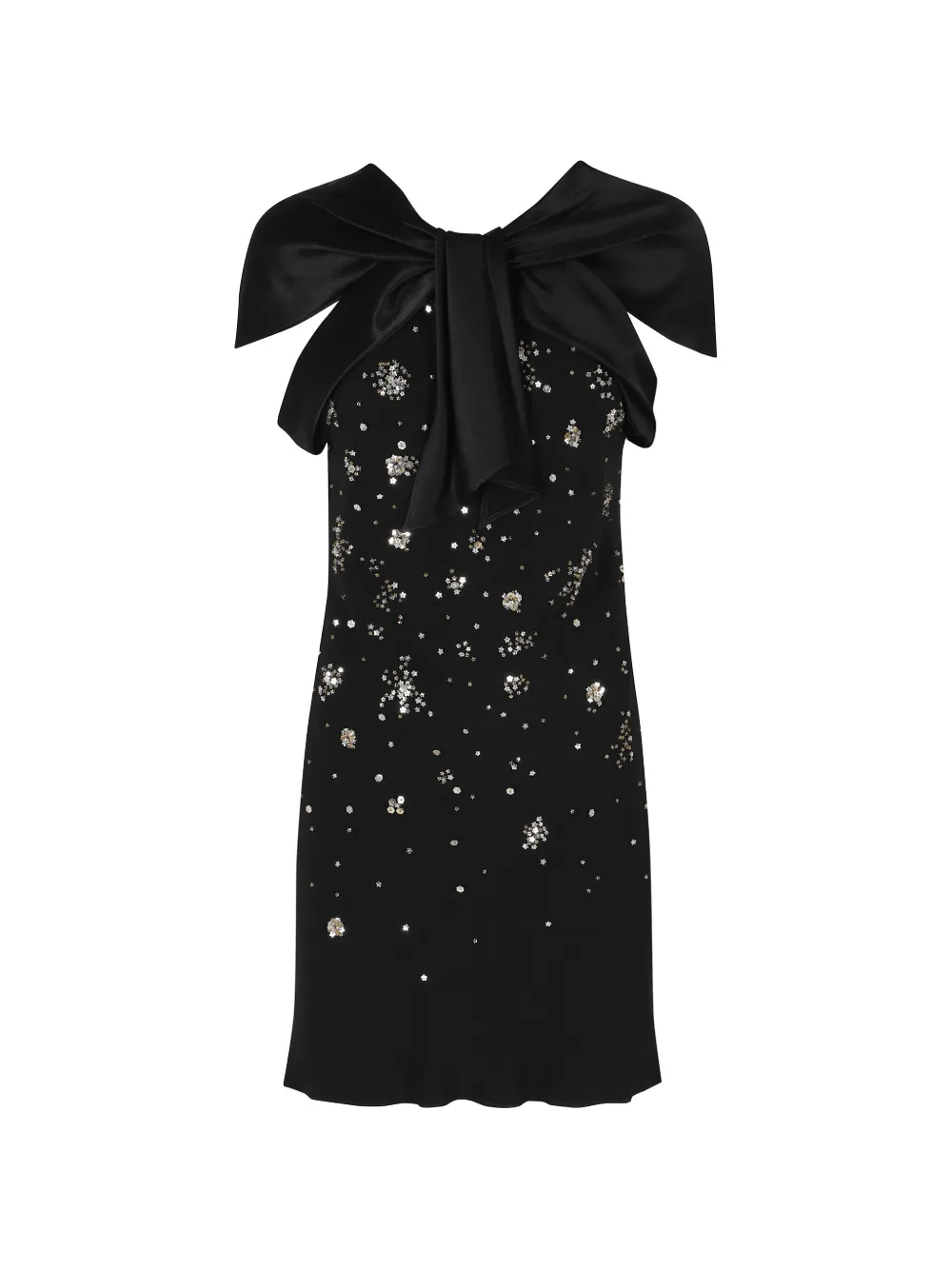 Alberta Ferretti mini sequin-embellished bow-detail dress