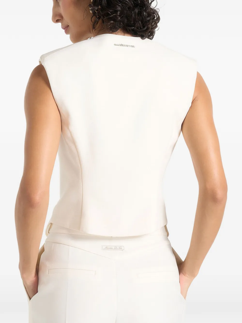 Manière De Voir Laurence asymmetrisch gilet Wit