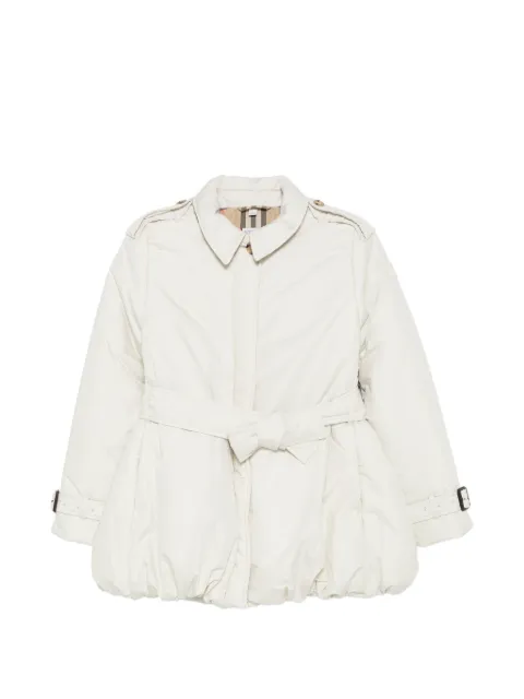 Burberry Kids abrigo con cinturón