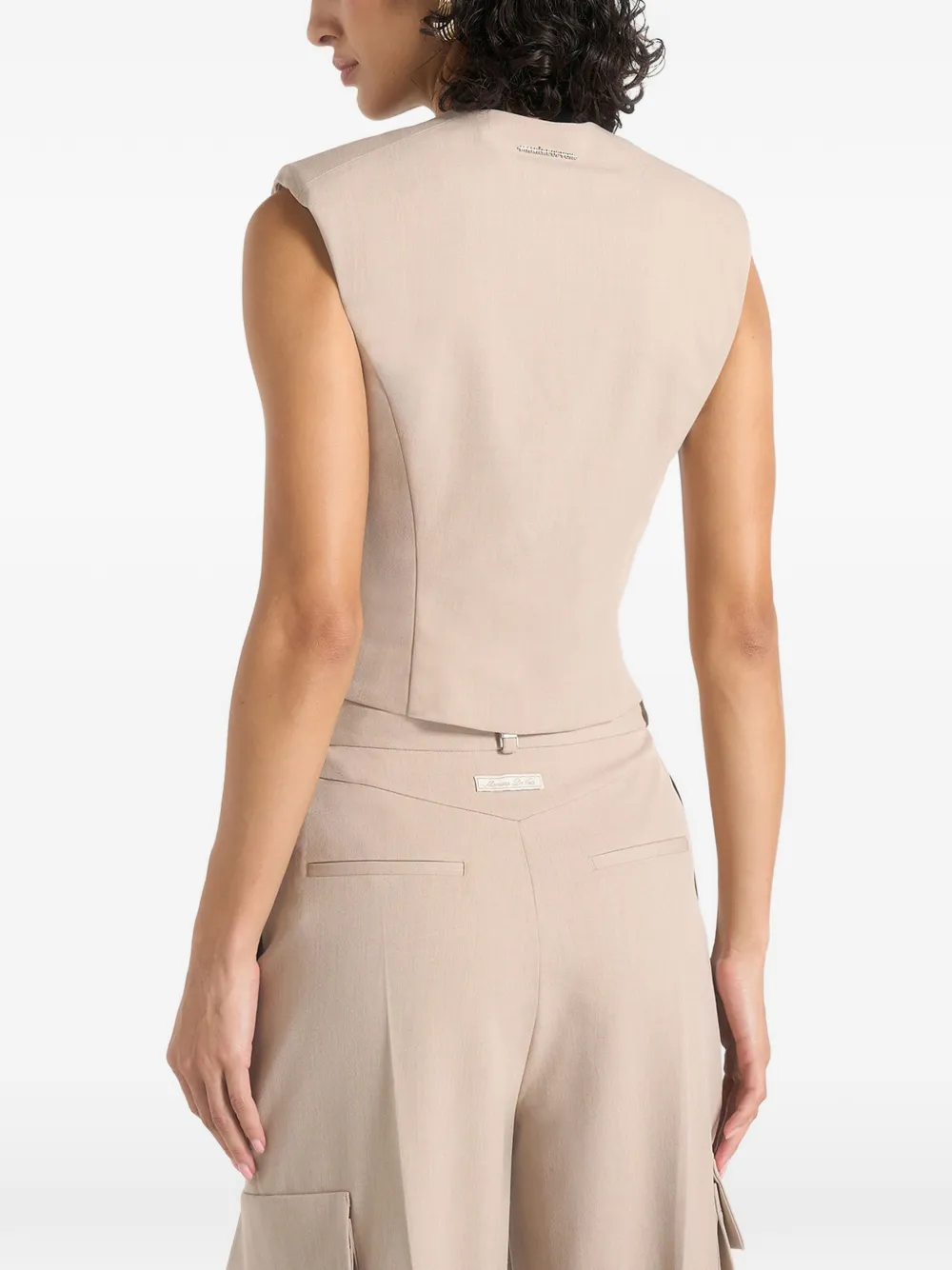 Manière De Voir Laurence asymmetrisch gilet Beige