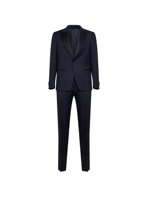 Lardini single-breasted peak-lapel suit