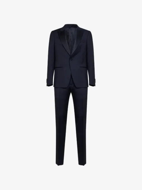 Lardini single-breasted peak-lapel suit