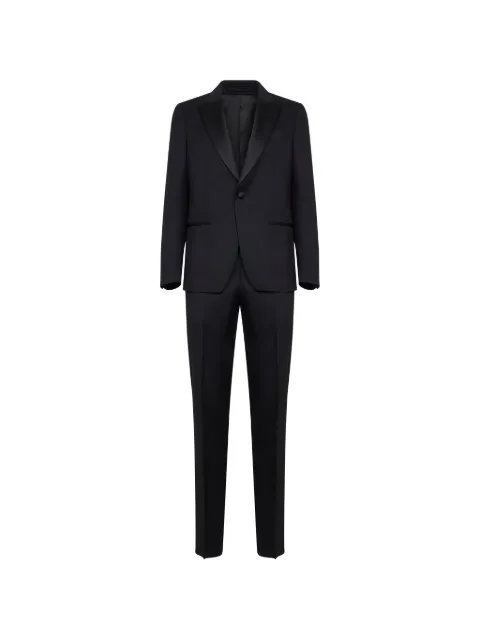 Lardini single-breasted peak-lapel suit