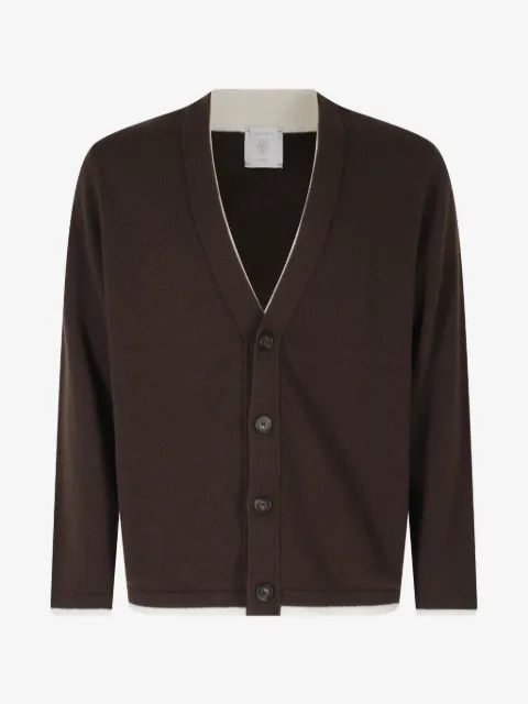 Eleventy button-fastening V-neck cardigan