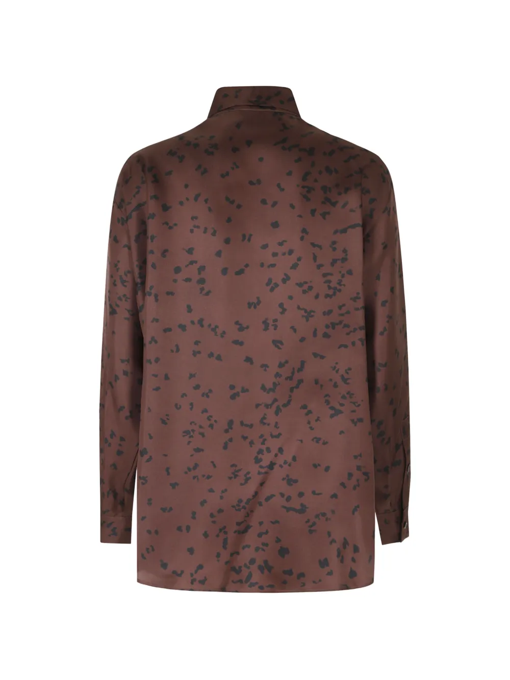 Alysi blouse met abstracte print Bruin