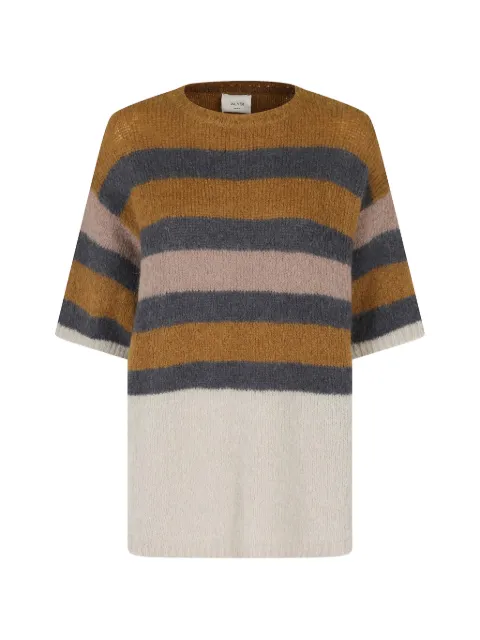 Alysi striped short-sleeve sweater