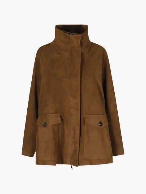 Alysi Dainetto high-neck raglan-sleeve coat