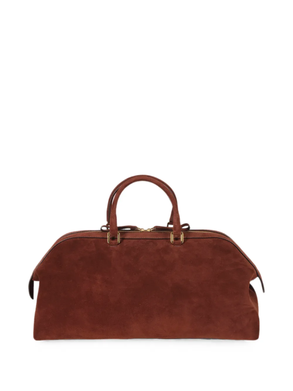 Alberta Ferretti suede top-handle tote bag Bruin