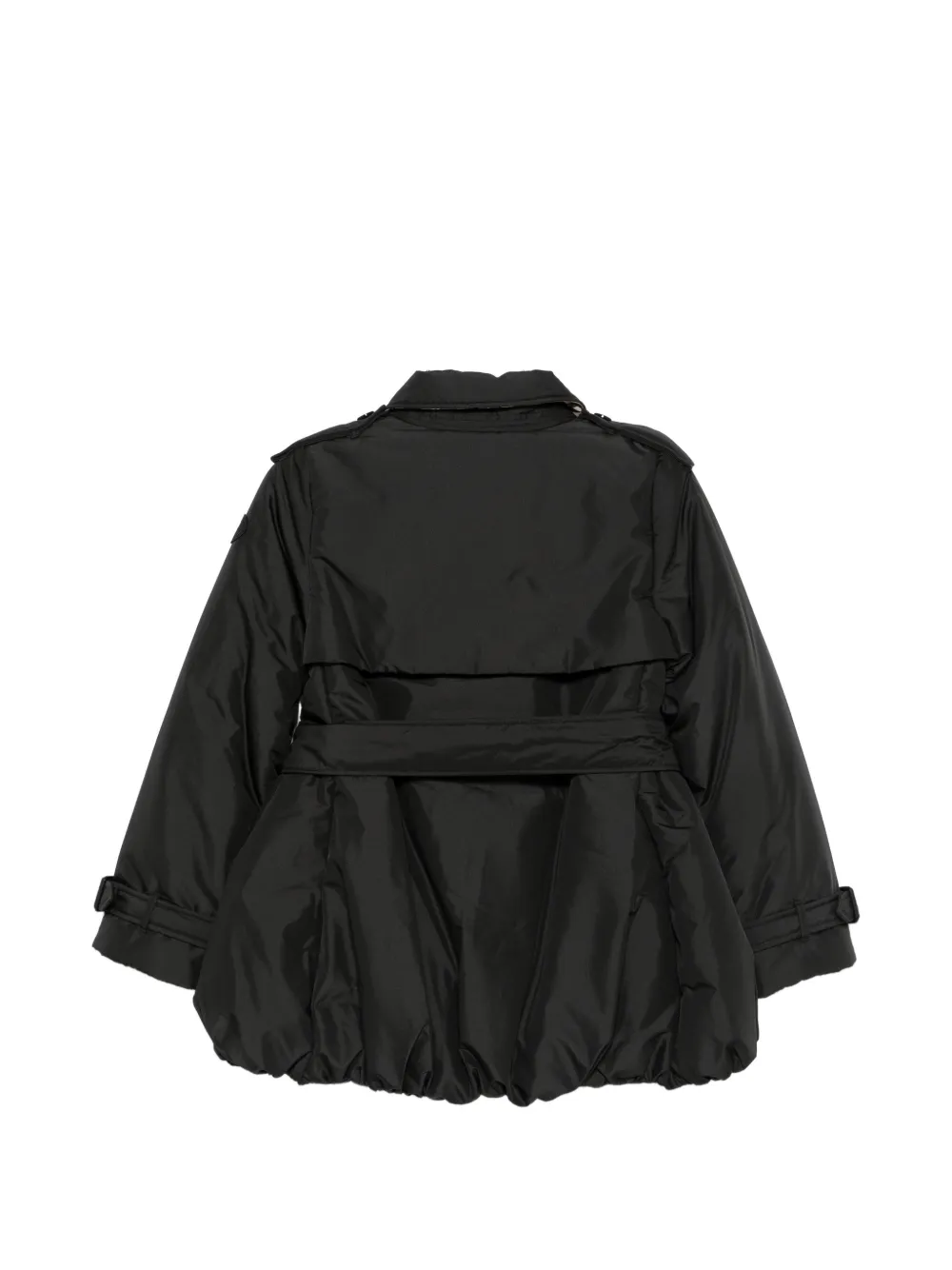 Burberry Kids Jas met ceintuur en afwerking Zwart