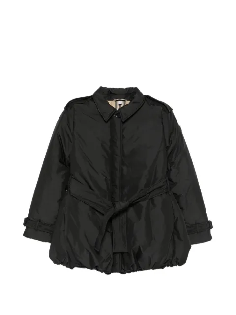Burberry Kids abrigo con cinturón