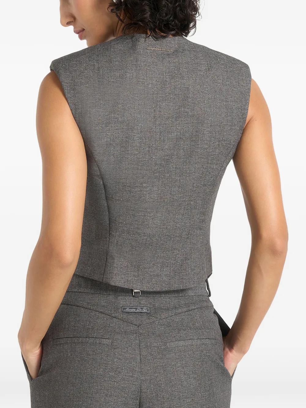 Manière De Voir Laurence gilet met wikkel-effect Grijs
