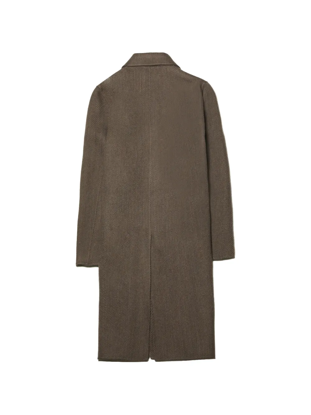 Jil Sander Jas met enkele rij knopen en geweven diagonaal Bruin