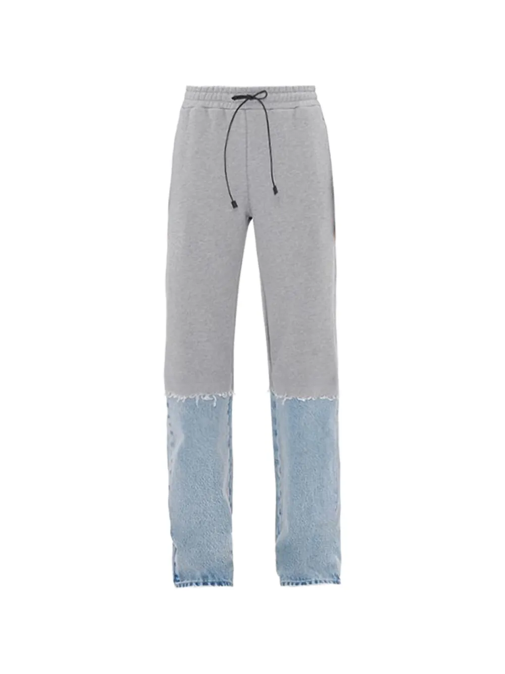 Haikure Field Pollock panelled frayed trousers - Grau