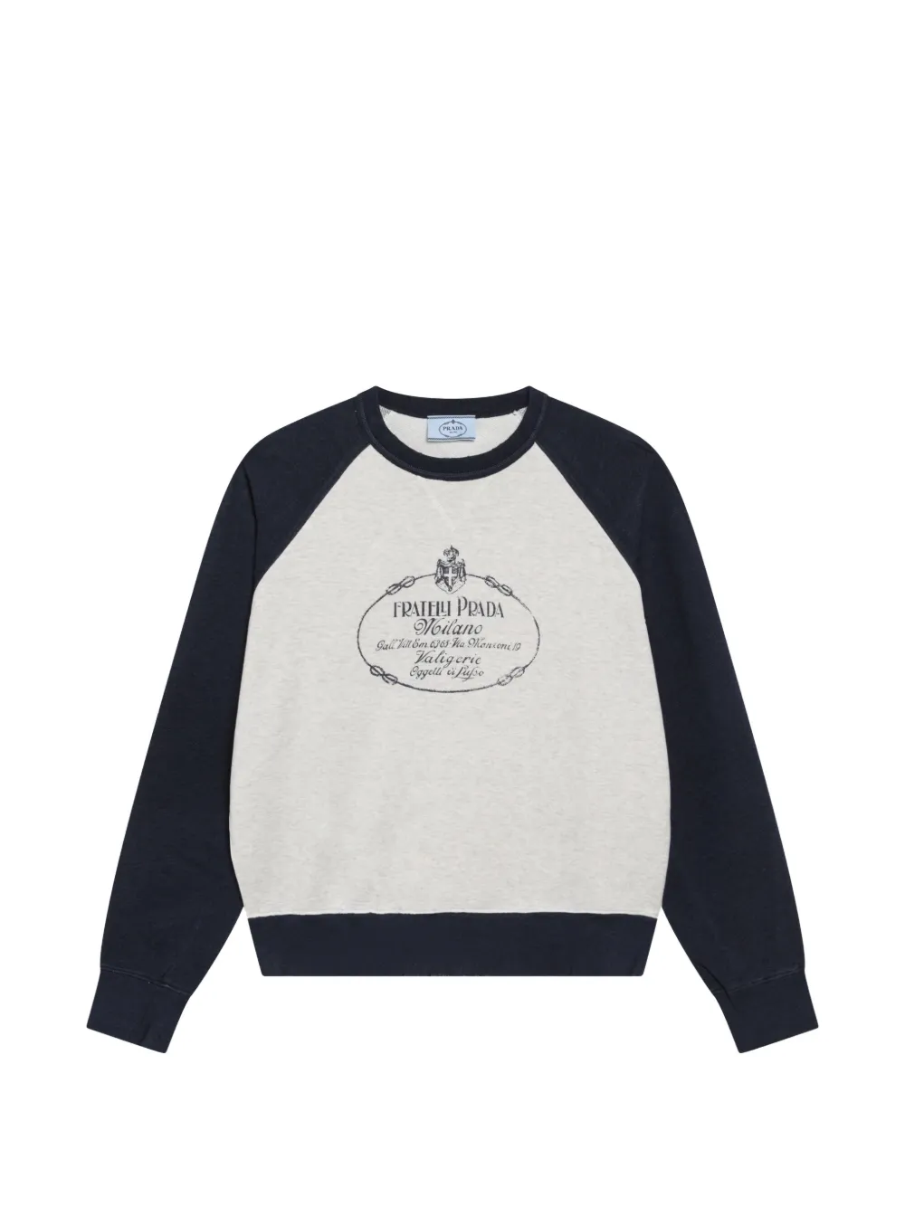 Prada cotton crew-neck sweatshirt - Toni neutri