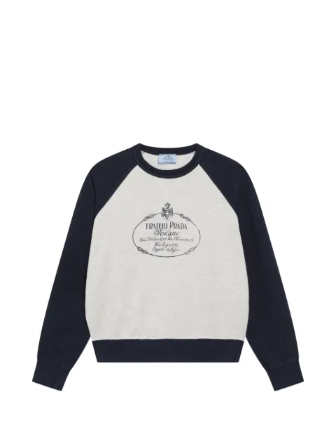 Prada cotton crew-neck sweatshirt