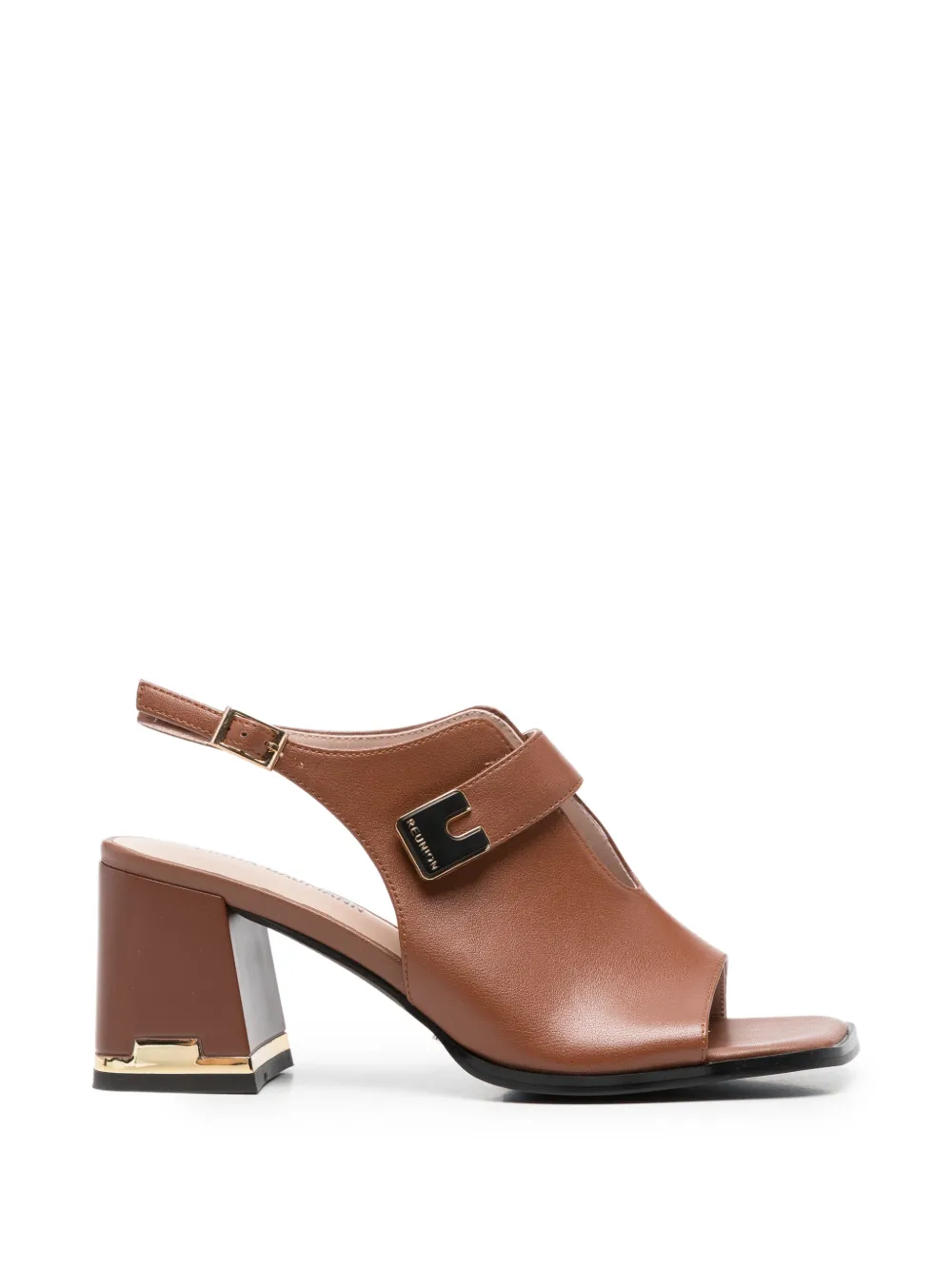 LINDA BAUMANN buckle-detail slingback sandals