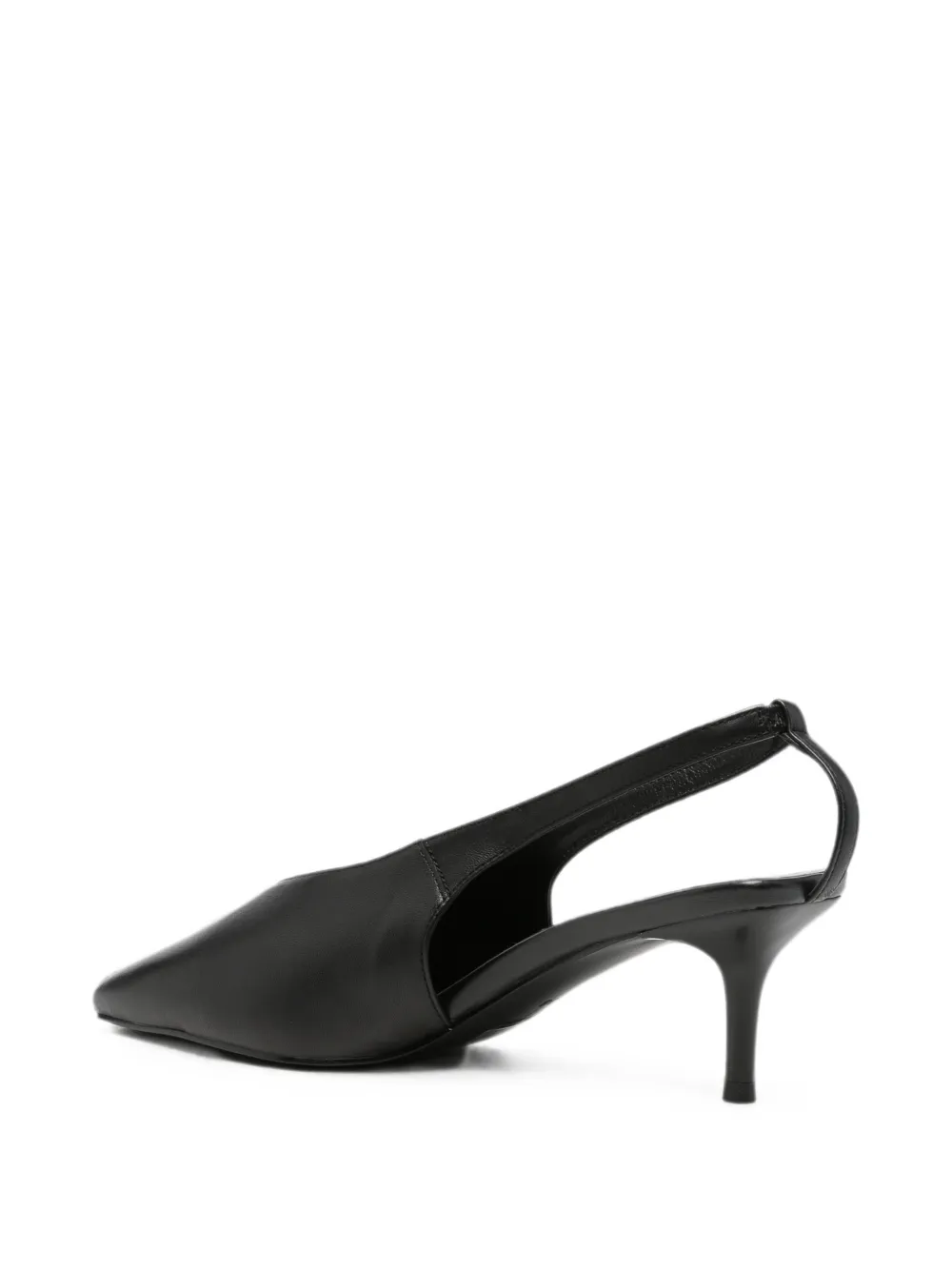 SERGIO MORETTI FIRENZE pointed-toe slingback pumps Zwart