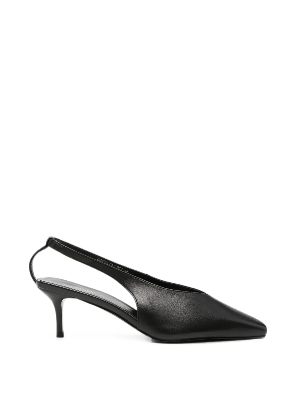 SERGIO MORETTI FIRENZE pointed-toe slingback pumps - Nero