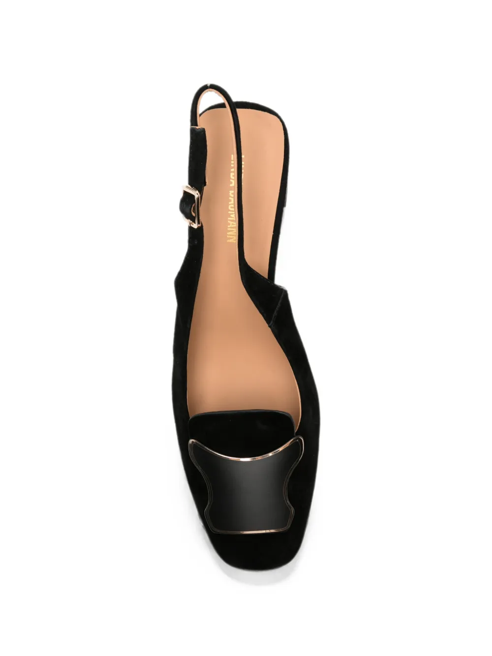 LINDA BAUMANN buckle-detail slingback pumps Zwart