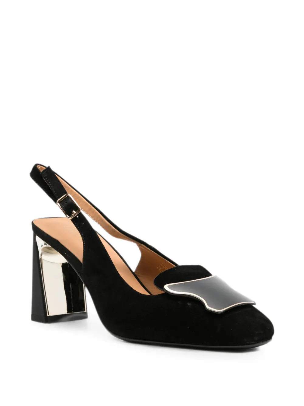 LINDA BAUMANN buckle-detail slingback pumps Zwart