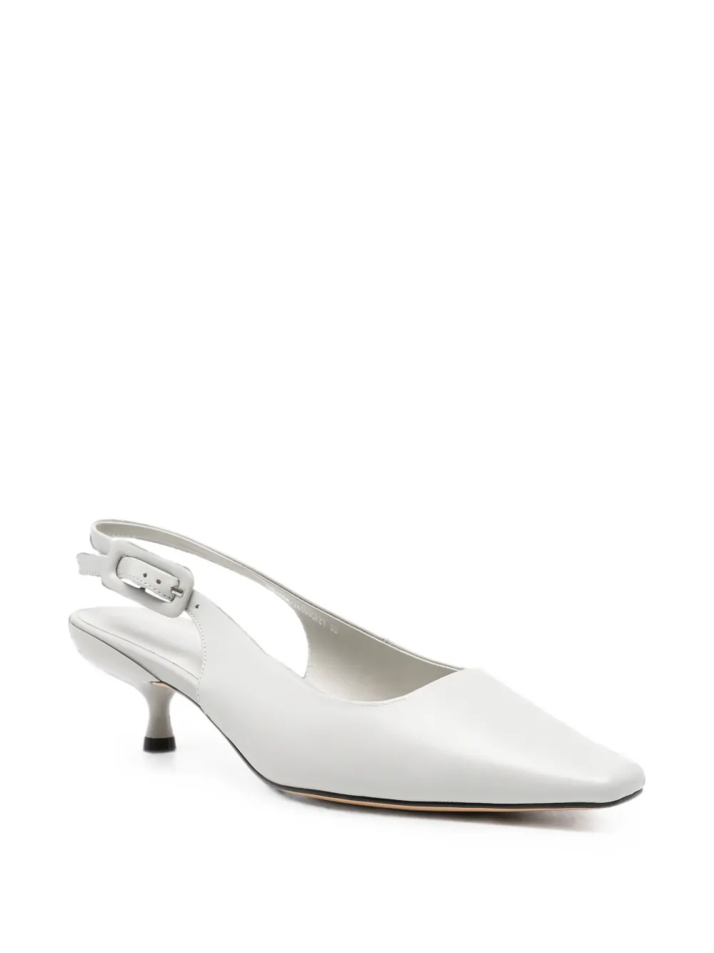 SERGIO MORETTI FIRENZE pointed-toe slingback pumps Grijs