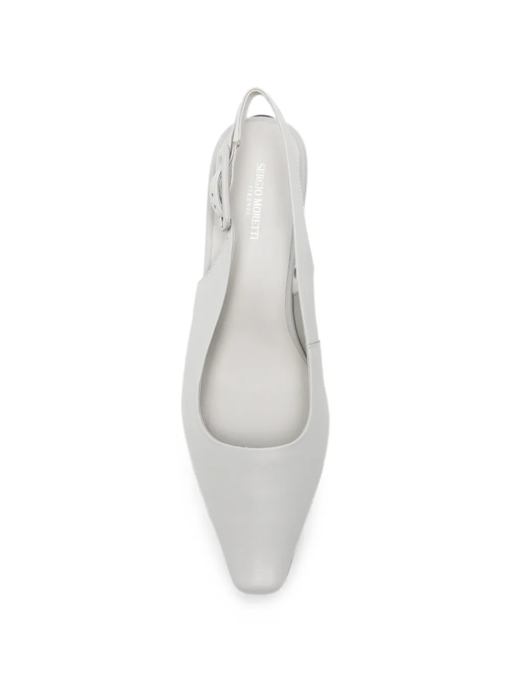 SERGIO MORETTI FIRENZE pointed-toe slingback pumps Grijs