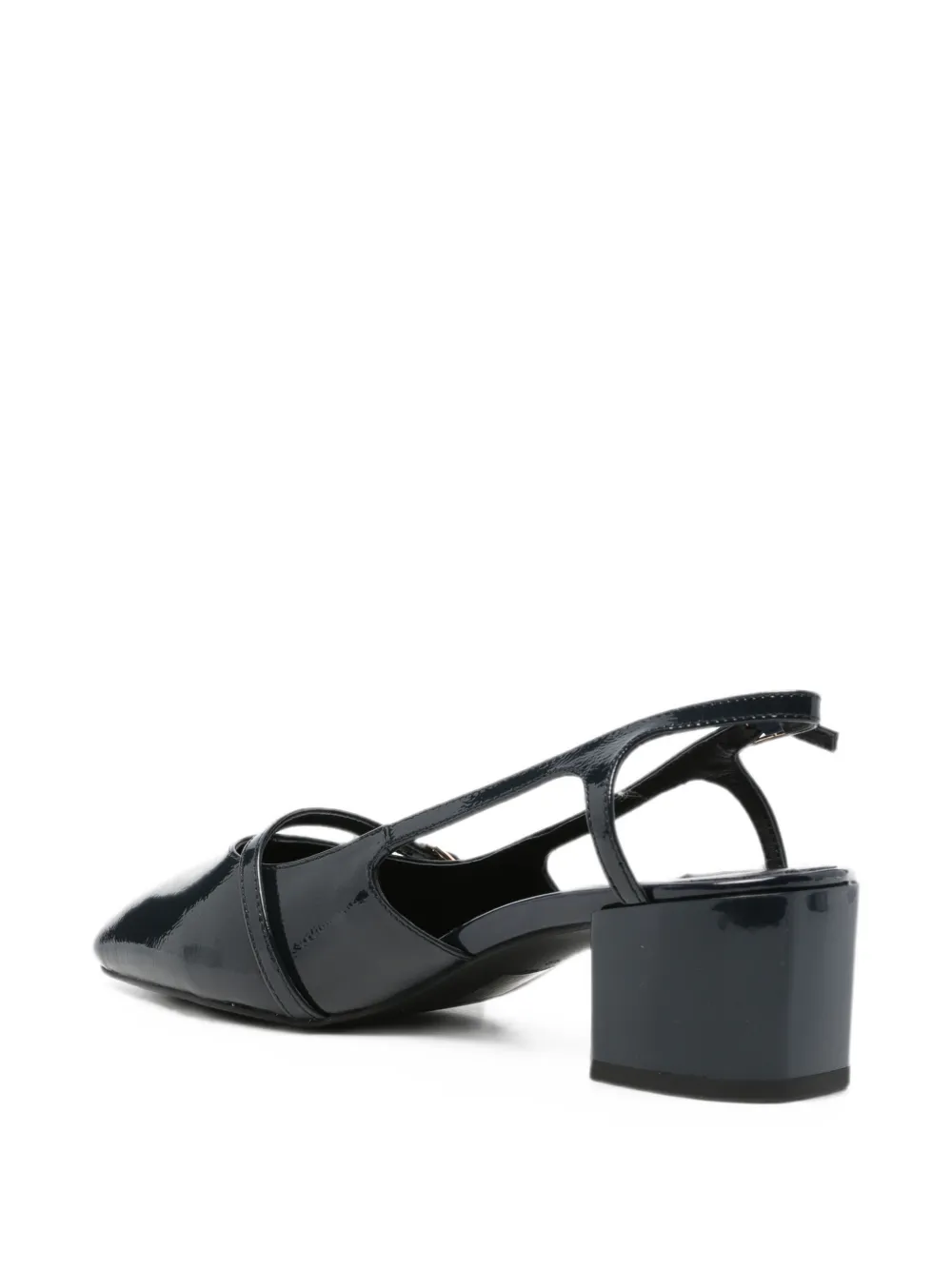 SERGIO MORETTI FIRENZE buckle-detail slingback pumps Zwart